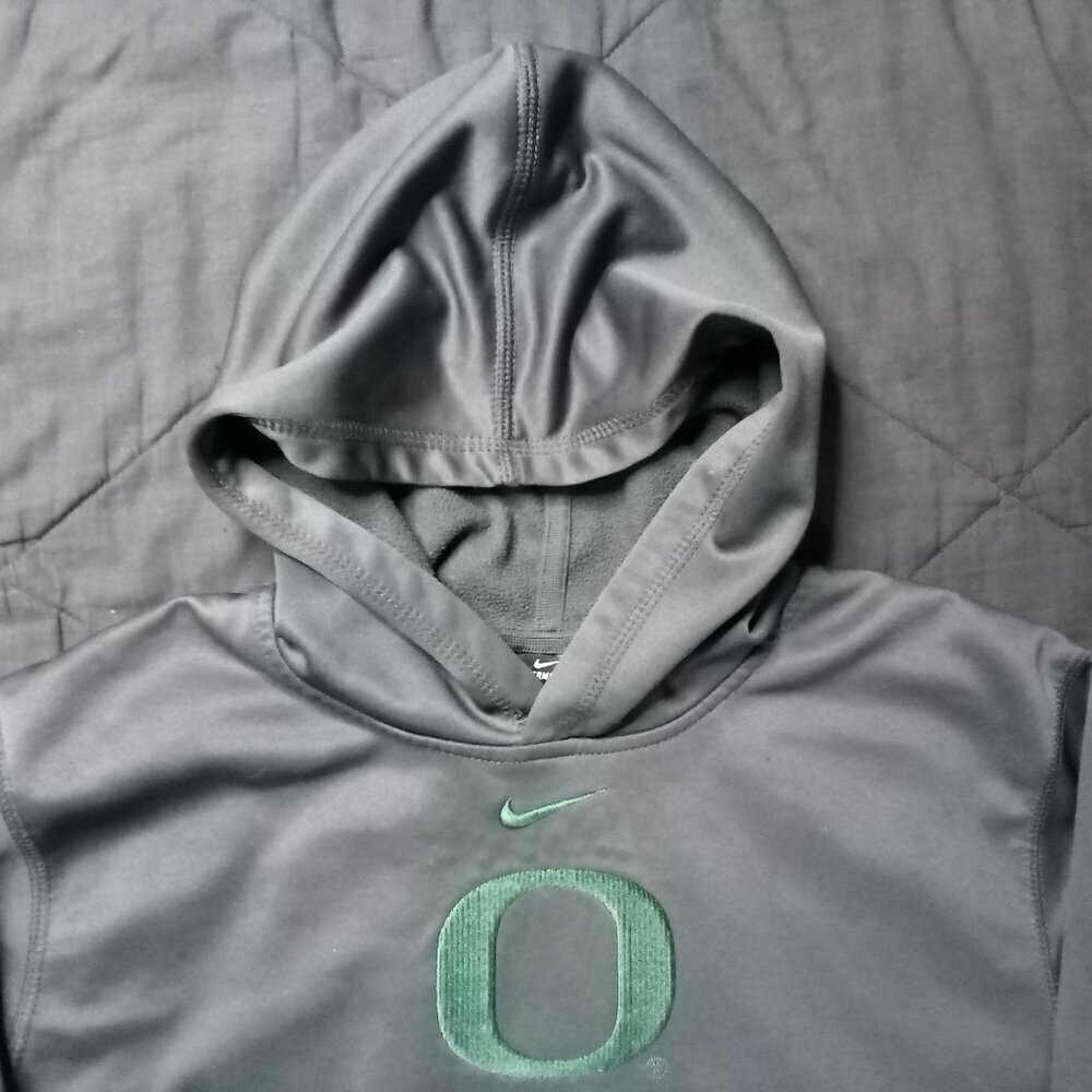 Vintage Y2K Nike Therma-Fit Oregon Ducks Hoodie Sweatshirt Mid Swoosh